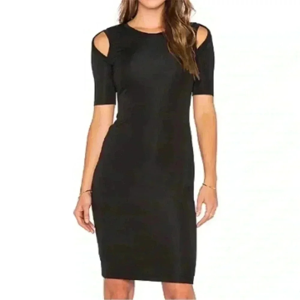 Bailey 44 Bridgette Cold Shoulder‎ Dress Black Size Small